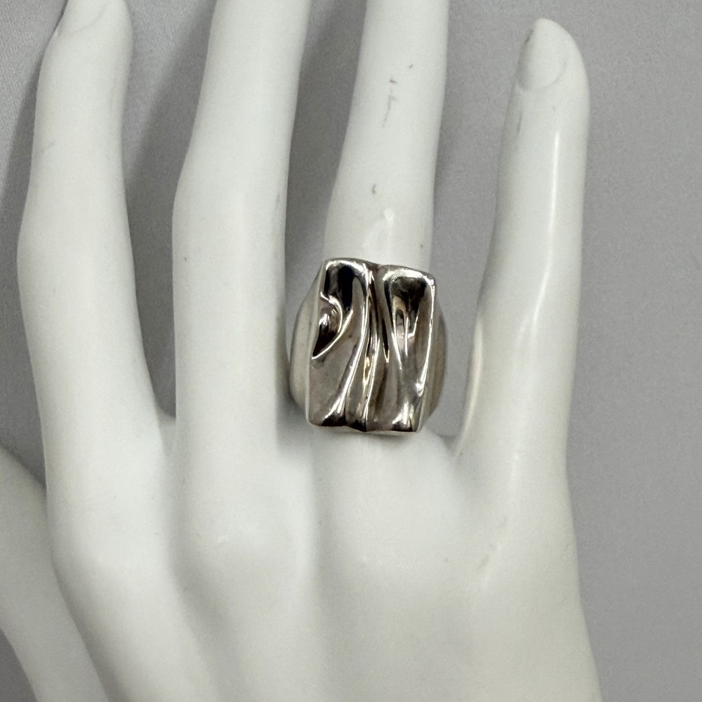 Vintage ESPO SIG Joseph Esposito Sterling Ring Cool Modernist Style Size 6 1/4